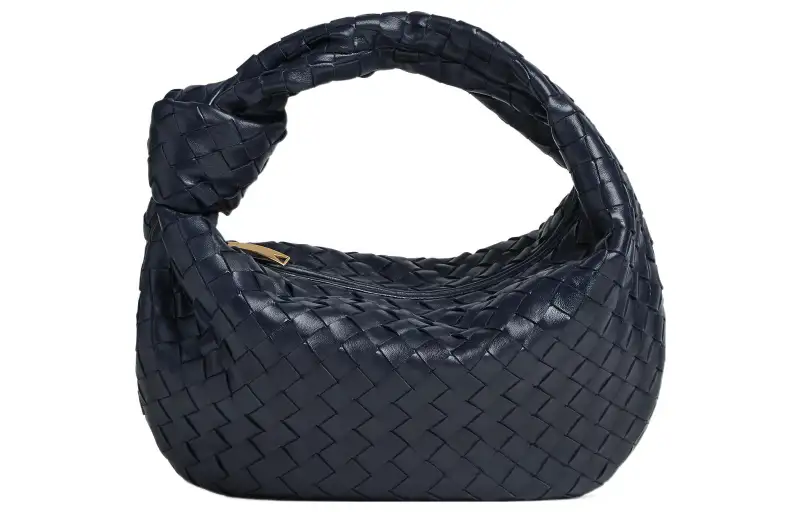 Bottega Veneta Jodie Lambskin One Shoulder Handbag Women's Space Gray
