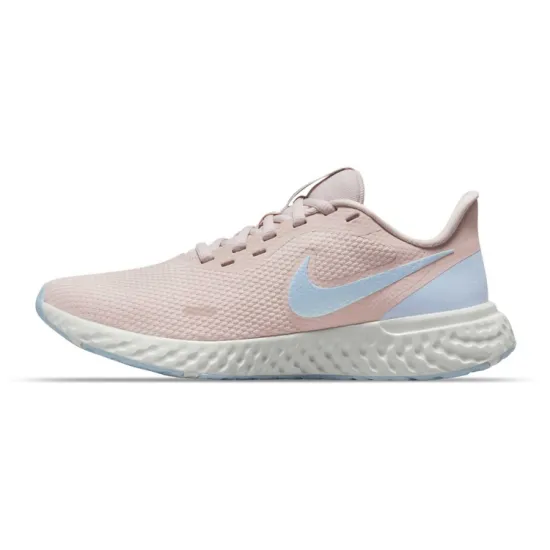 Nike Revolution 5 Series Running Shoes Women's Low-top Pink/silver/blue