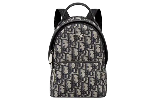 DIOR Cow Leather Backpack Mini Kids' Beige/Blue