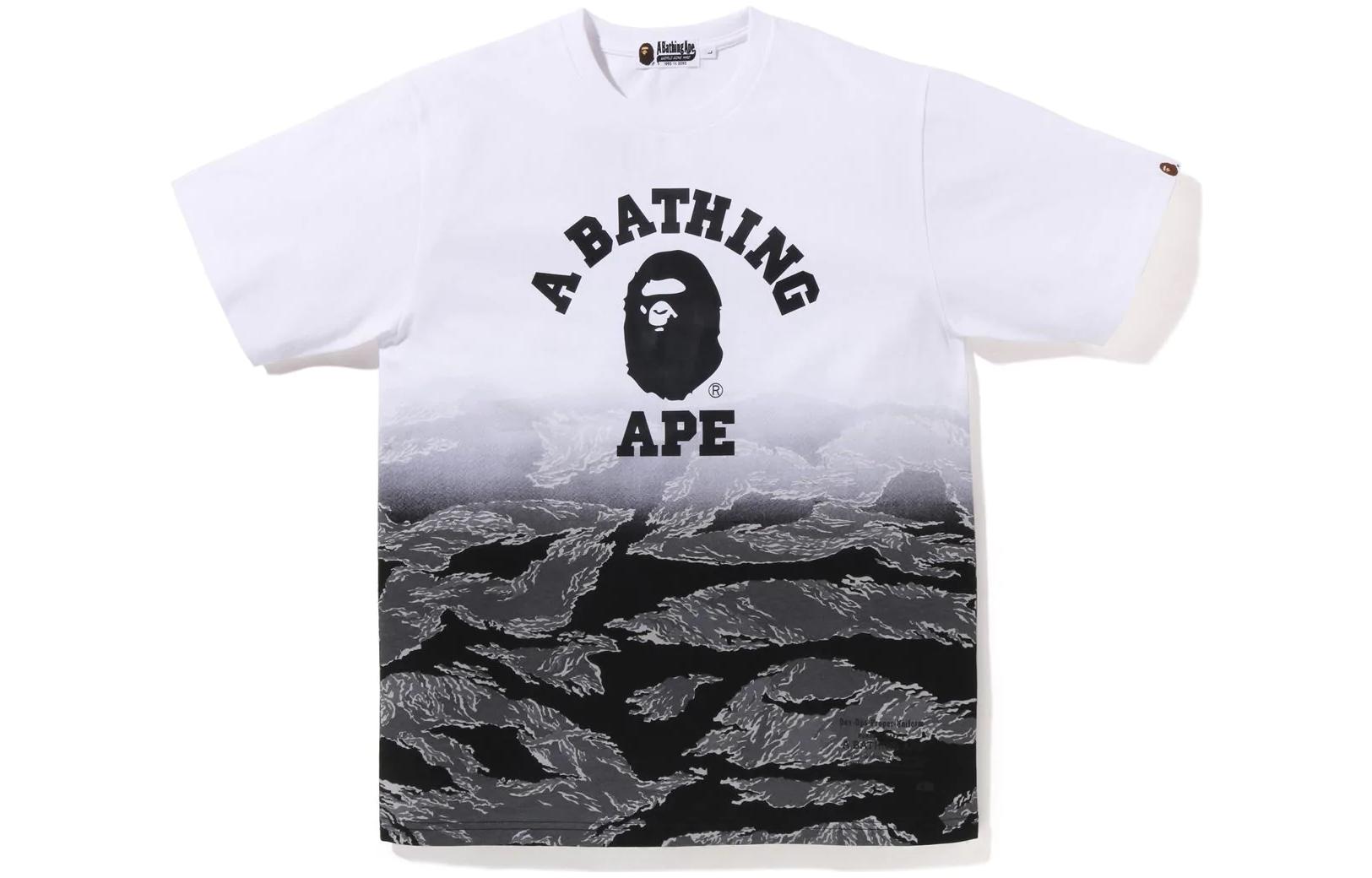 Bape Tiger Camo Gradation College Tee