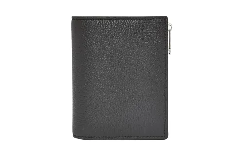 LOEWE Soft Grain Calfskin Wallet Men's Black