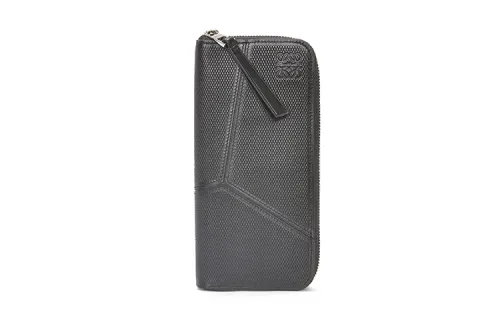 LOEWE Puzzle Calfskin Wallet Men's Black