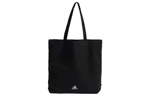 Adidas Cotton And Canvas Tote Bag, Shopping Bag, Canvas Bag, Shoulder Bag, Handbag Regular Unisex Black