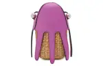 LOEWE Cow Leather Shoulder Bag Women's Natural/Purple