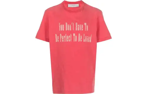 slogan-print cotton T-shirt