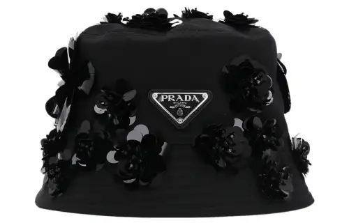 PRADA Logo-Plaque Bucket Hat