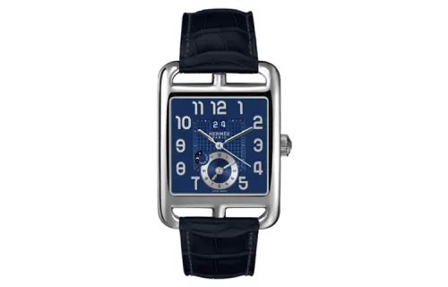 HERMES Wrist Watches Automatic Mechanical Movement Crocodile Leather Strap Blue Dial Men's ['50', 149262]m Waterproof