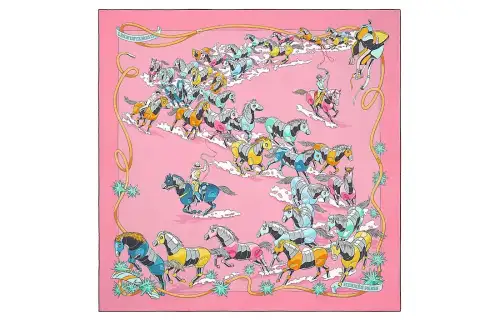 HERMES Silk Silk Scarves Women's