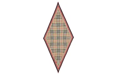 Burberry Checked Diamond-Shape Scarf