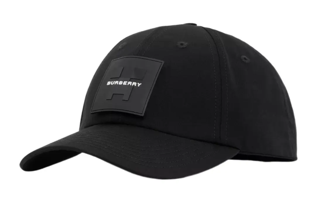 Burberry X Minecraft Logo Applique Cotton Gabardine Baseball Cap