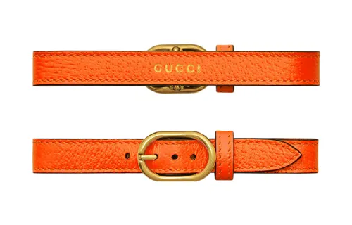 GUCCI Bamboo Leather Diana Bamboo Bag Shoulder Strap Small Size Women's Orange