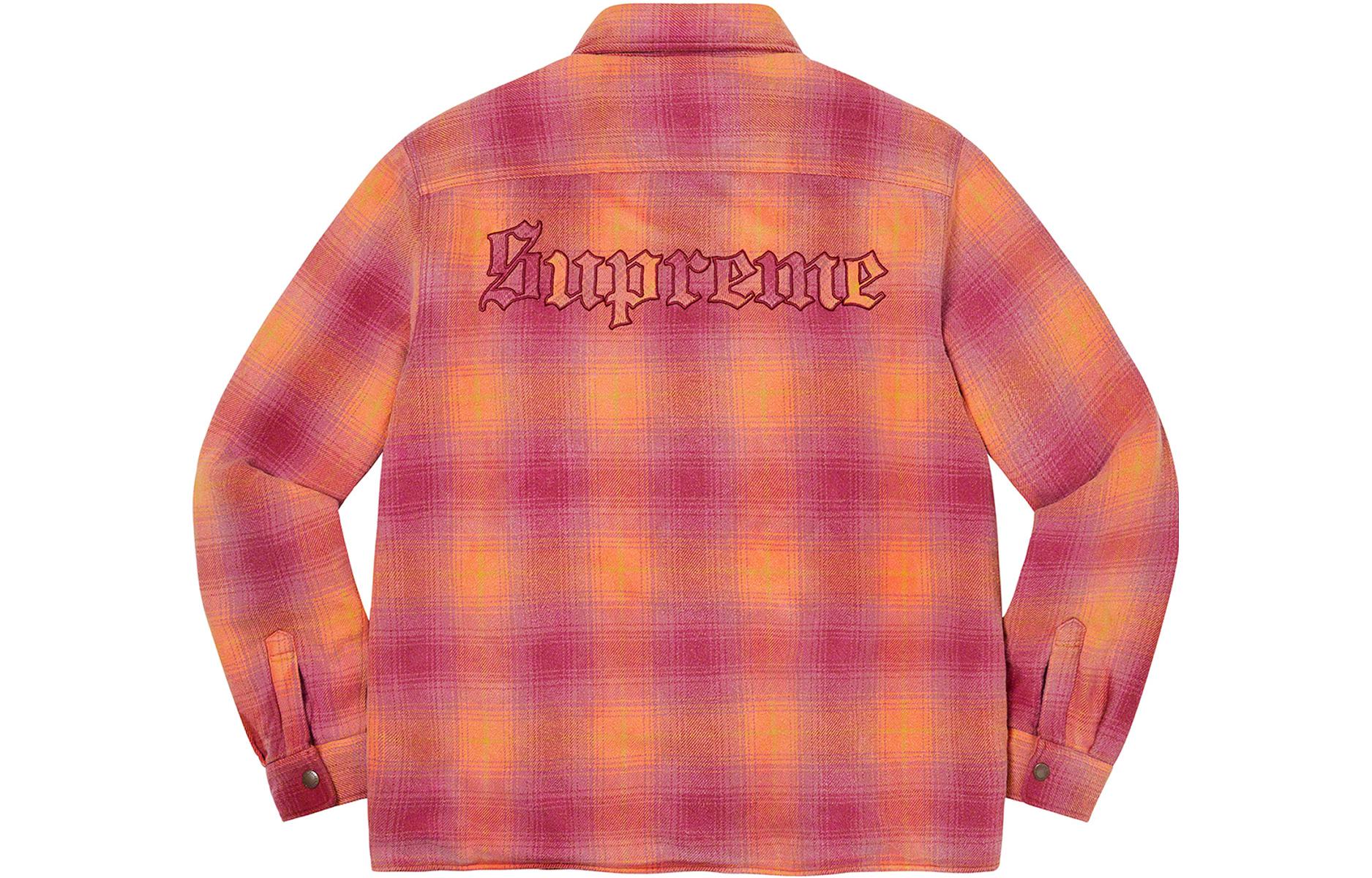Supreme FW22 Week 13 Shearling Lined Flannel Shirt  