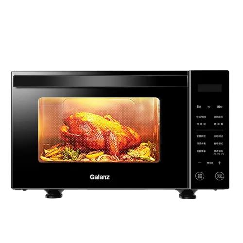 Galanz Microwave Oven Household Variable Speed Heat Micro Steaming and Grilling Integrated Stainless Steel Liner Light Wave Oven Drop-Down Door R6B3
