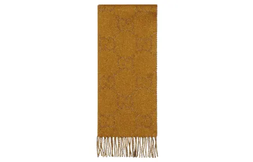 GUCCI Knit Scarves Women's Yellow