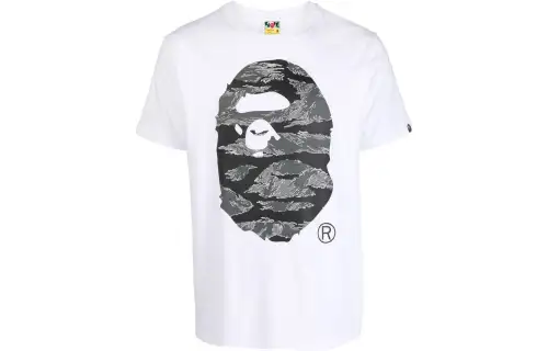 A BATHING APE Bape T Shirts Men's Crew Neck Moderate Straight Fit