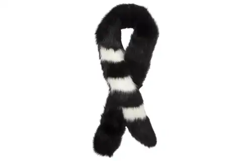OFF WHITE Faux Fur Scarf