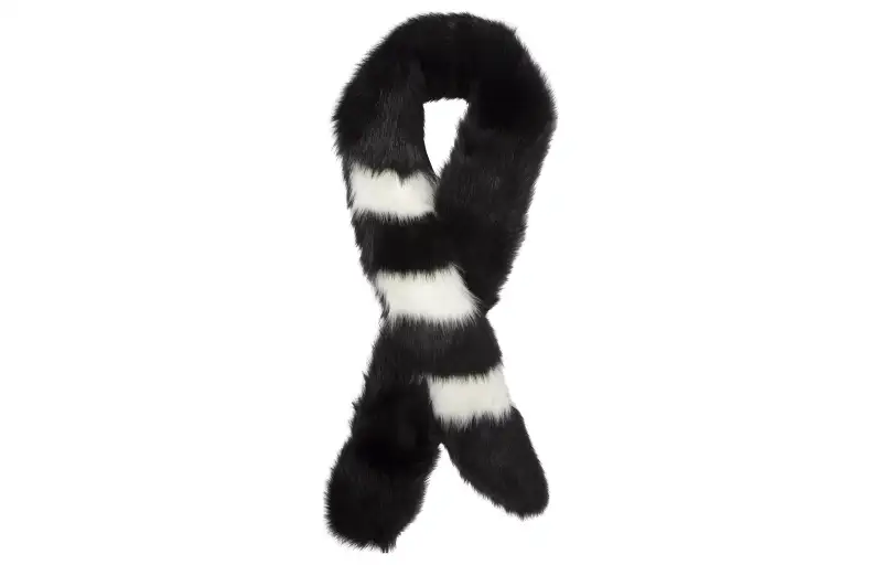 OFF WHITE Faux Fur Scarf