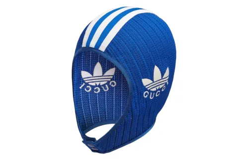 GUCCI Adidas X Gucci Collaboration Collection Polyester Hats & Caps Men's Royal Blue