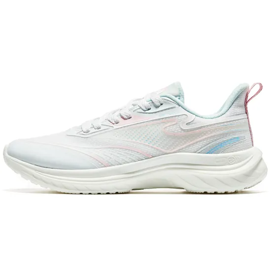 Erke Running Shoes Women's Low-Top White Pink
