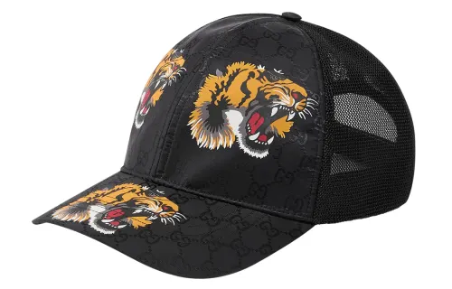 GUCCI GG Baseball Caps Men's Black