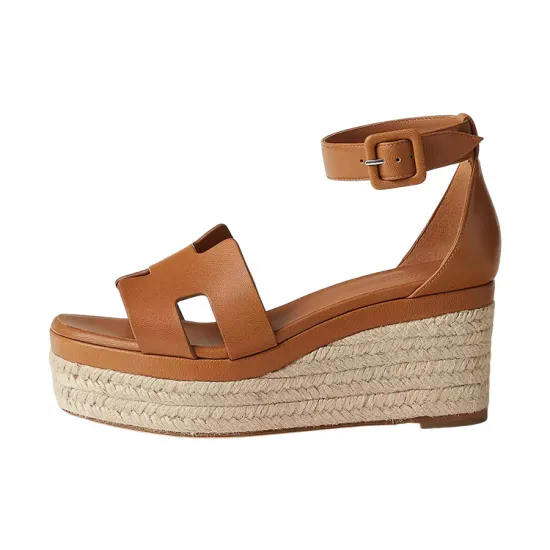 HERMES Elda One-Strap Sandals Women's