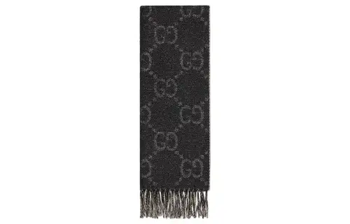 GUCCI Gg Wool Jacquard Scarf