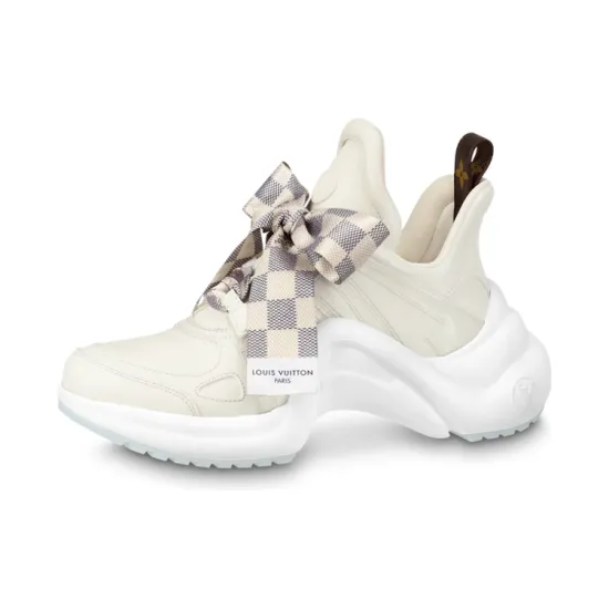 LOUIS VUITTON Archlight 1.0 Sneakers 'Cream White With Plaid Ribbon' Women's