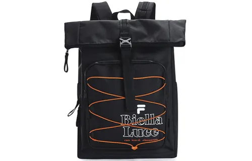 FILA FUSION Fabric Backpack Regular Unisex Pitch Black
