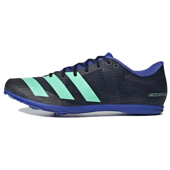 Adidas Distancestar Running Shoes Men Low-top Blue-black/mint Green