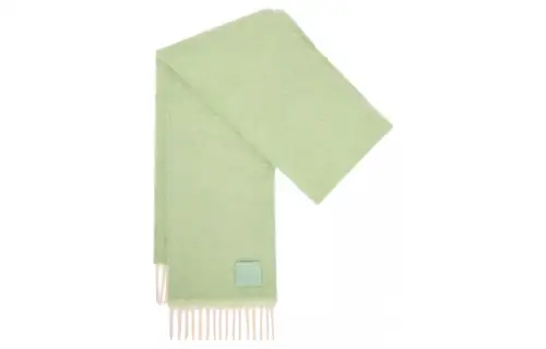 LOEWE Anagram Patch Fringed Scarf