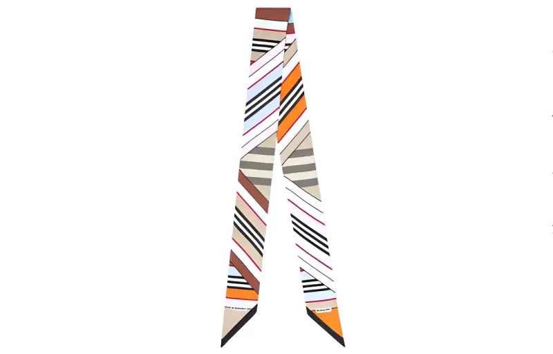 Burberry Silk Scarves Women's Multicolor