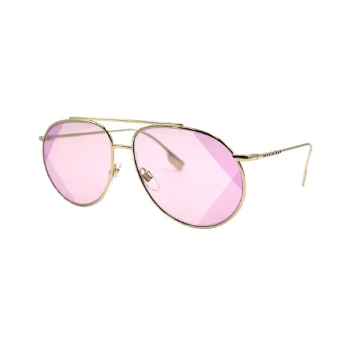 Burberry Sunglasses Unisex Gold/Pink