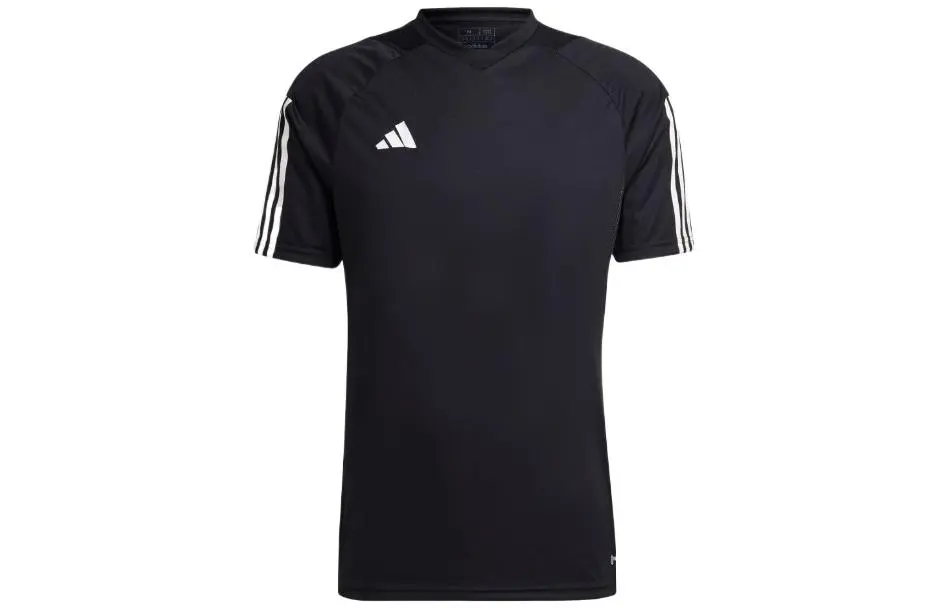 Adidas T-Shirts Men's Black Crew Neck Moderate Straight Fit