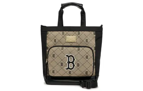 MLB Polyester Tote Bag, Shopping Bag, Shoulder Bag, Crossbody Bag, Handbag Regular Women's Umber