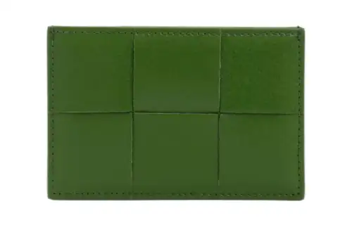 Bottega Veneta Cow Leather Credit Card Holder Men's Green