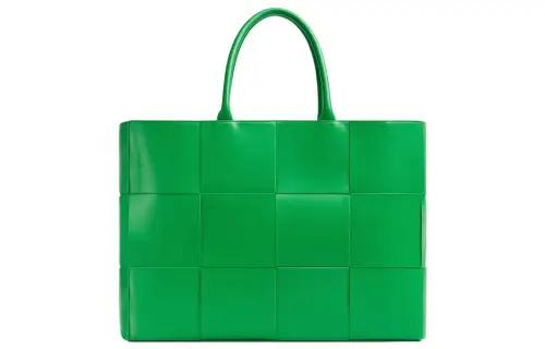 Bottega Veneta ARCO Cow Leather Tote Bag, Shopping Bag, Handbag Large Men's Parrot Green