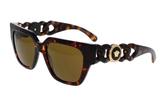 Versace sculpted square sunglasses