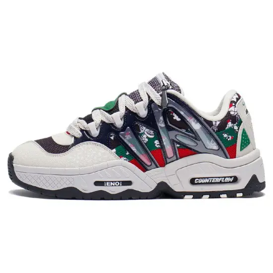 LINING Casual Shoes Unisex Low-Top Black Gray Green