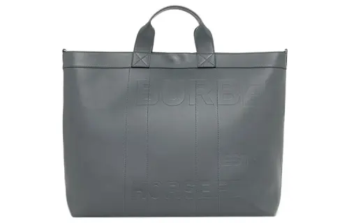 Burberry Calfskin Tote Bag, Shopping Bag, Shoulder Bag, Crossbody Bag, Handbag Men's Blue