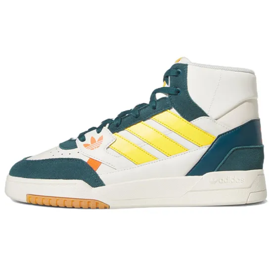 Adidas Originals Drop Step Skateboard Shoes Unisex High-top Milky White/green/yellow/orange