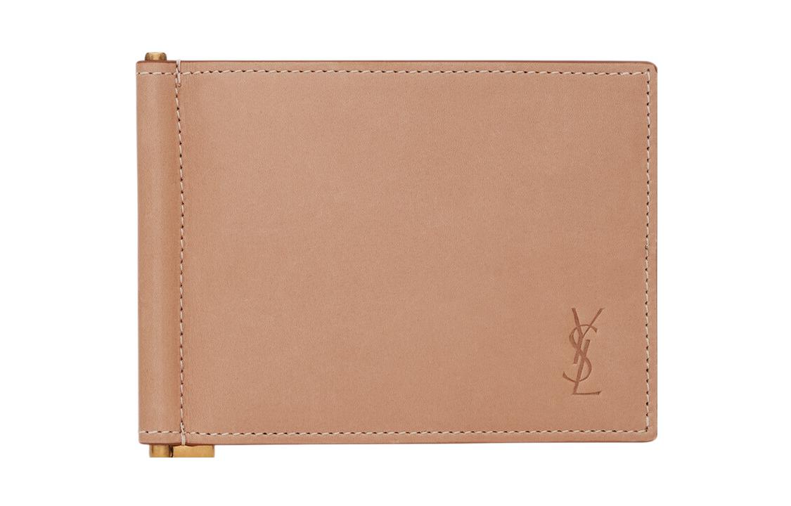 SAINT LAURENT CASSANDRA Calfskin Wallet Men's Pink