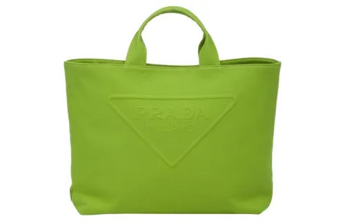 PRADA Canvas Tote Bag, Shopping Bag, Canvas Bag, Shoulder Bag, Crossbody Bag, Handbag Men's Green