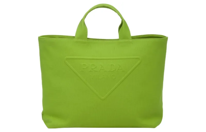 PRADA Canvas Tote Bag, Shopping Bag, Canvas Bag, Shoulder Bag, Crossbody Bag, Handbag Men's Green
