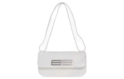 Balenciaga Gossip Calfskin Shoulder Bag, Crossbody Bag, Handbag Small Women's White