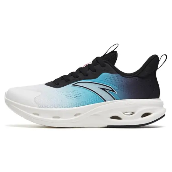 Anta Cushioning Rebound Low-Top Running Shoes Men's White Black Blue