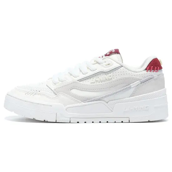 LINING 001 BTC Skateboard Shoes Women's Low-Top White Gray