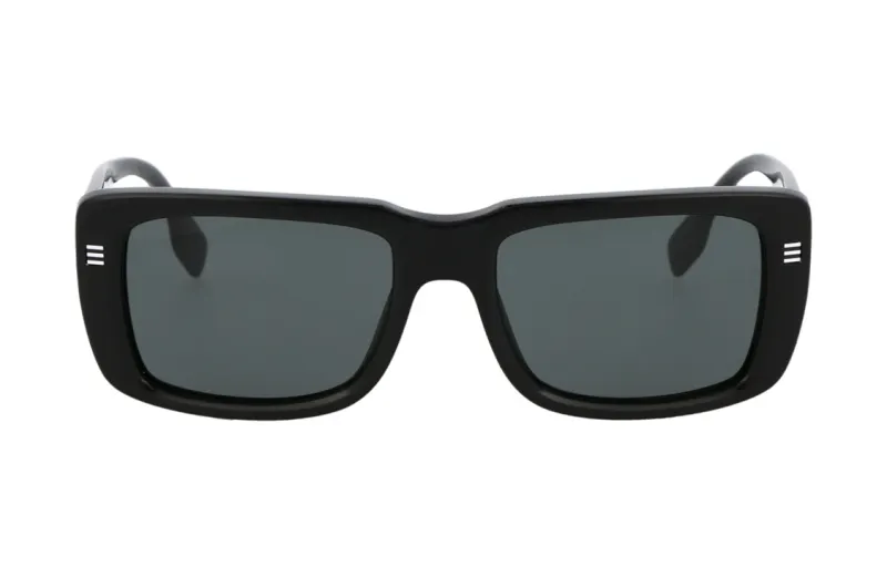 Burberry Plate Frame Rectangular Sunglasses Men's