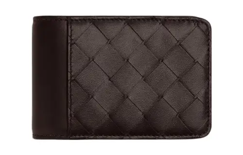 Bottega Veneta Calfskin With Leather Card Holder Card Holder Men's Brown