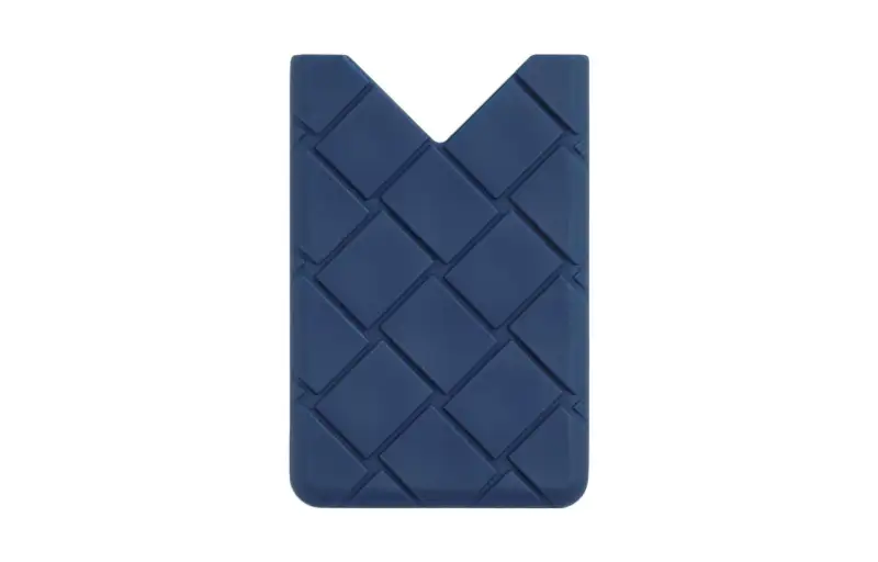 Bottega Veneta Silicone Business Card Holder Men's Blue