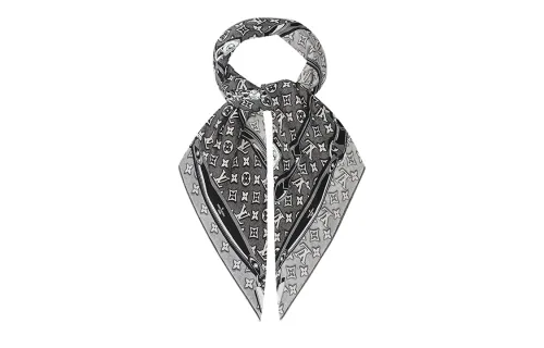 LOUIS VUITTON MONOGRAM JACQUARD DENIM Scarves Women's